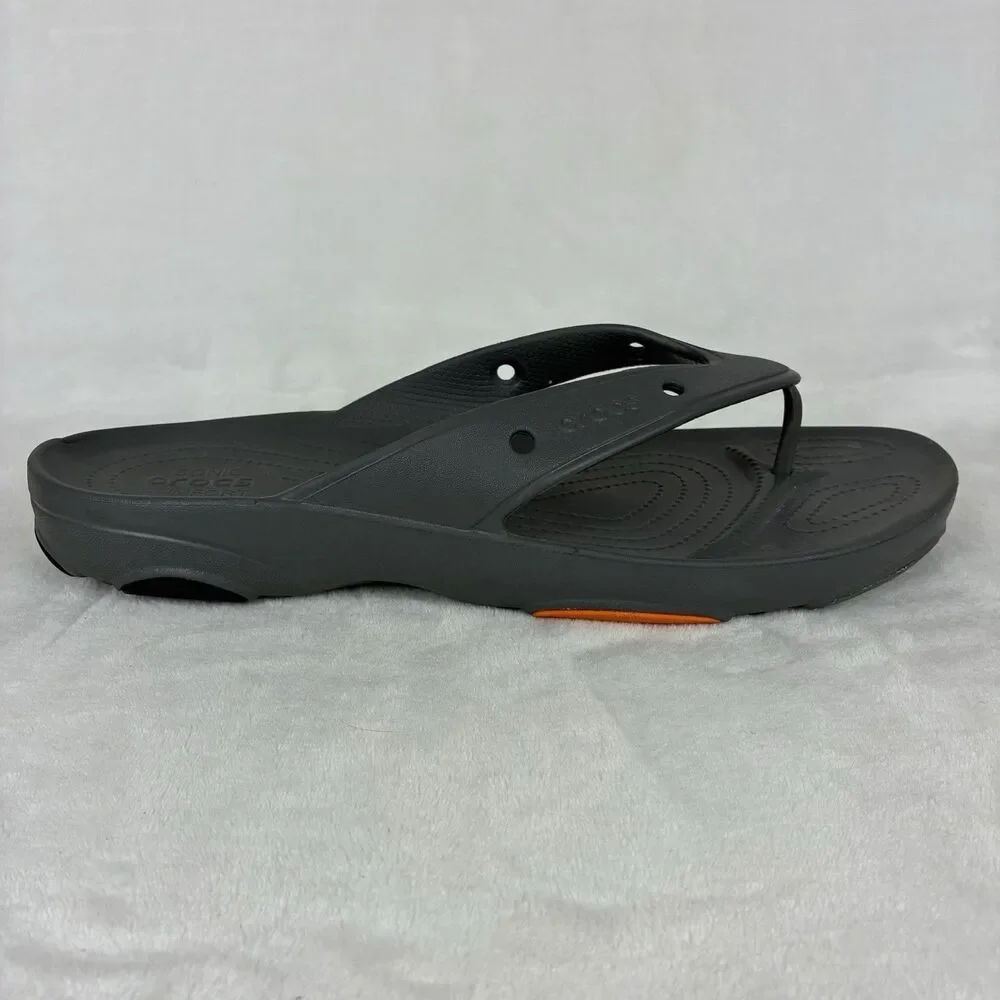 CROCS Classic All Terrain Flip Flops Men’s Size 15 Gray Water Resistant Shoes